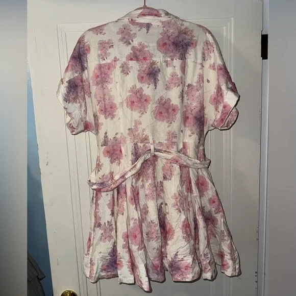 TALULAH Floral Mini Dress in Pink and Purple - Picture 6 of 8